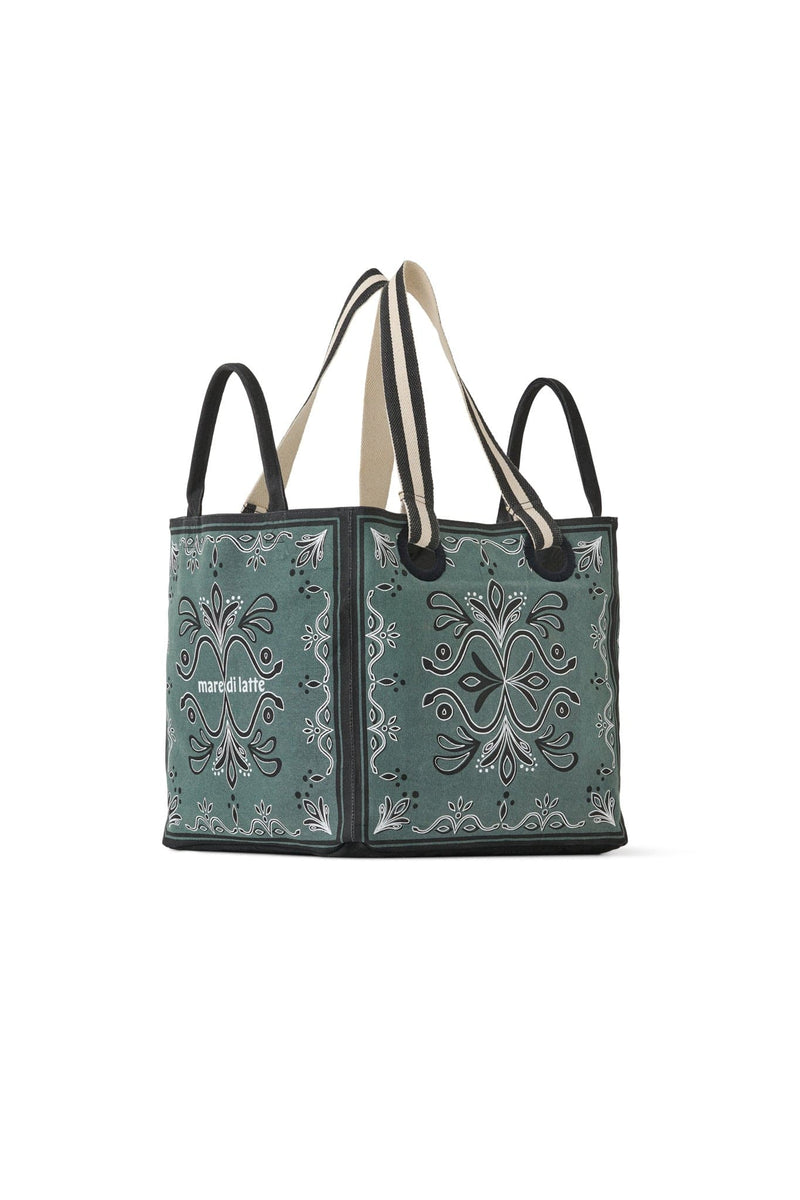 SAC CUBE IMPRIME BAROQUE - ARDOISE