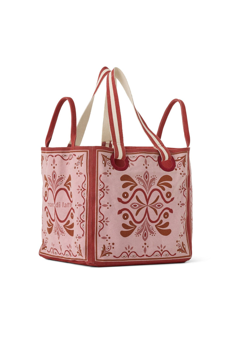 SAC CUBE IMPRIME BAROQUE - PINK