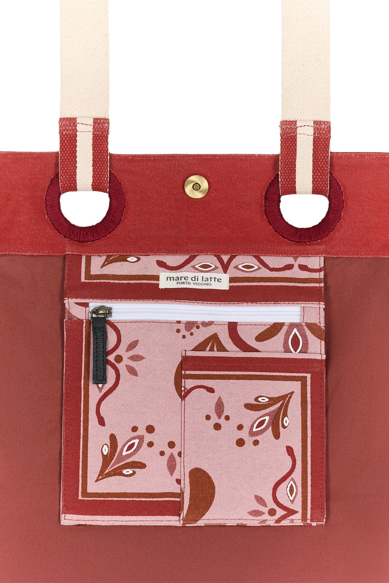 SAC CUBE IMPRIME BAROQUE - PINK