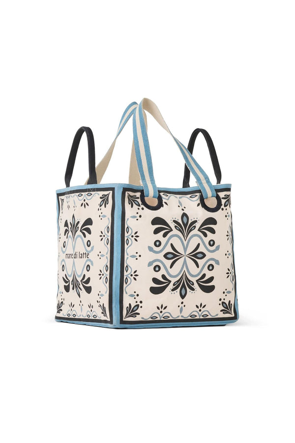 SAC CUBE IMPRIME BAROQUE - WHITE