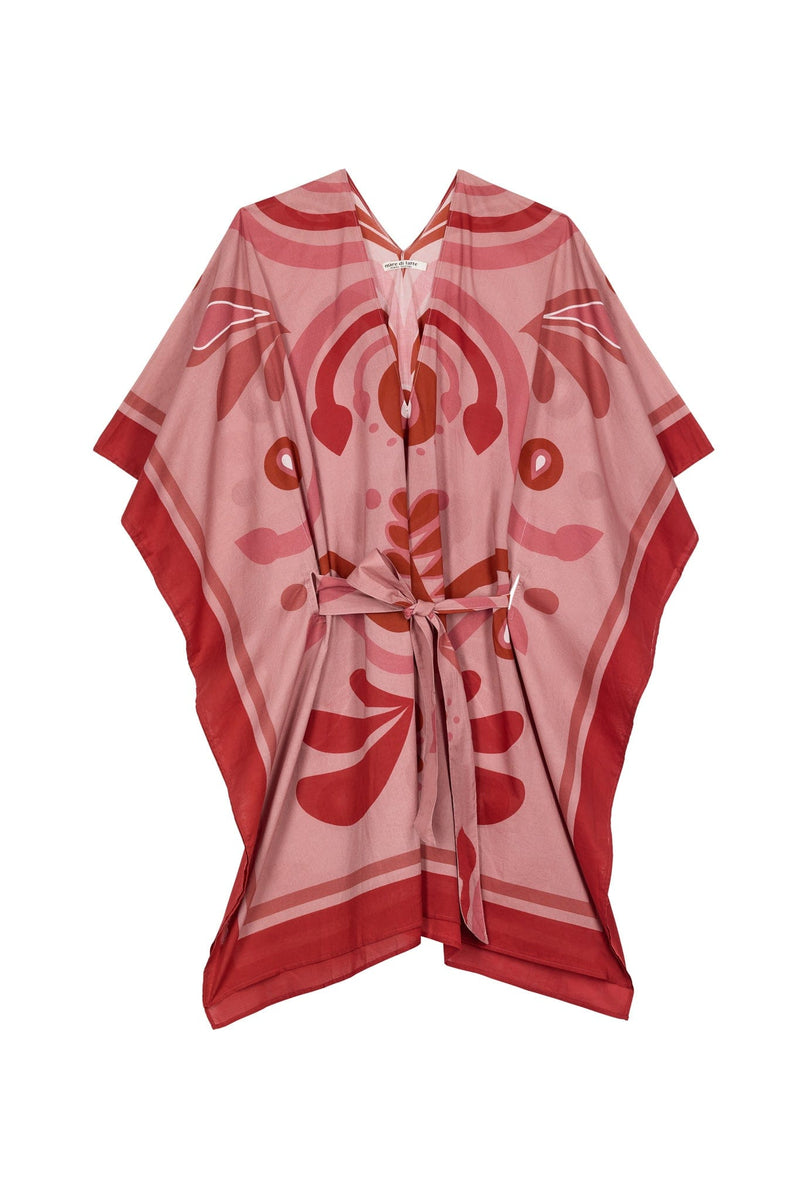 PONCHO PAULINE IMPRIME BAROQUE - PINK