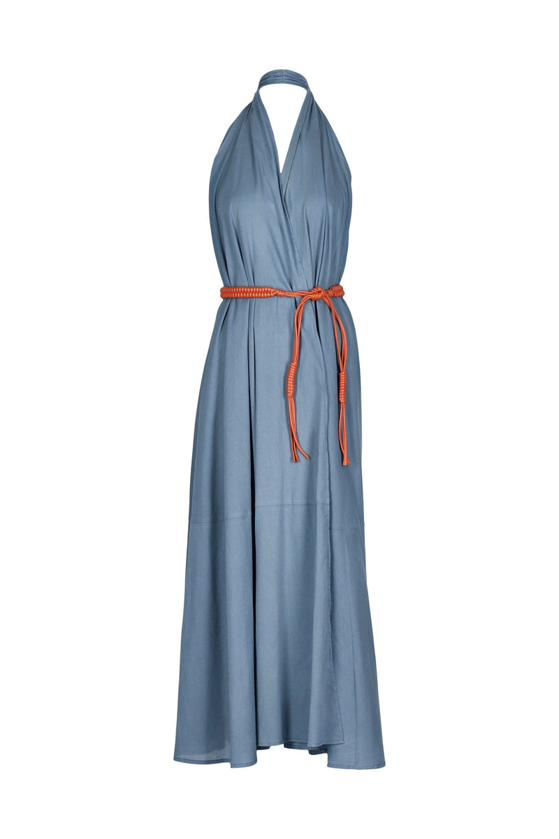 ROBE PARÉO MALIN LONG ACACIA - STORM BLUE