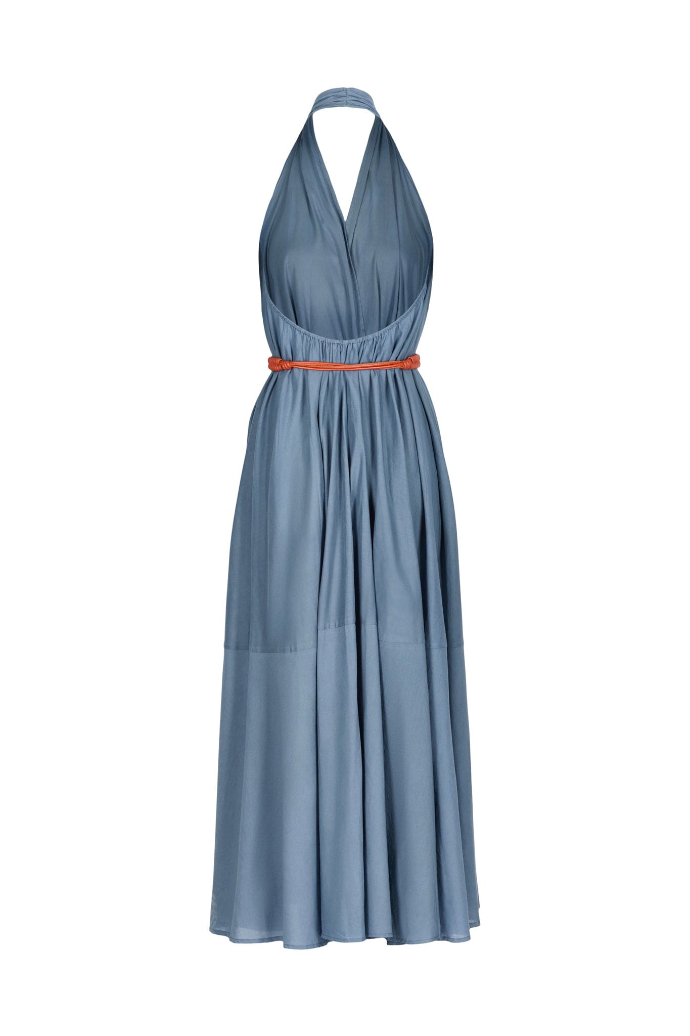 MALIN LONG ACACIA PAREO DRESS - STORM BLUE