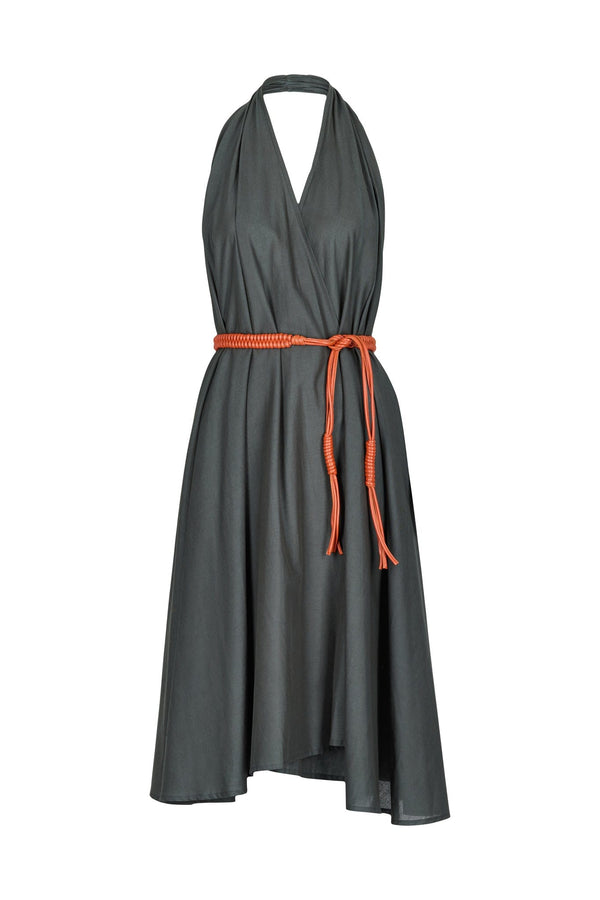 ROBE PARÉO MALIN MI-LONG ALINE - ARDOISE
