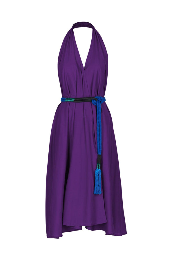 ROBE PARÉO MALIN MI-LONG ALINE - ULTRA VIOLET
