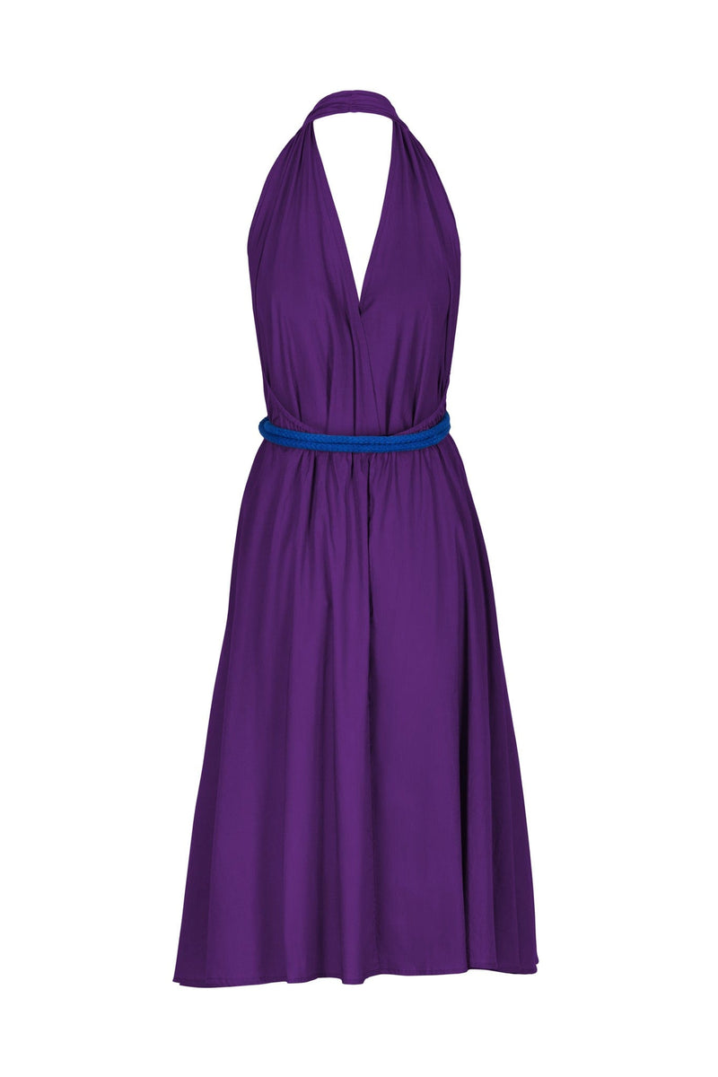 ROBE PARÉO MALIN MI-LONG ALINE - ULTRA VIOLET