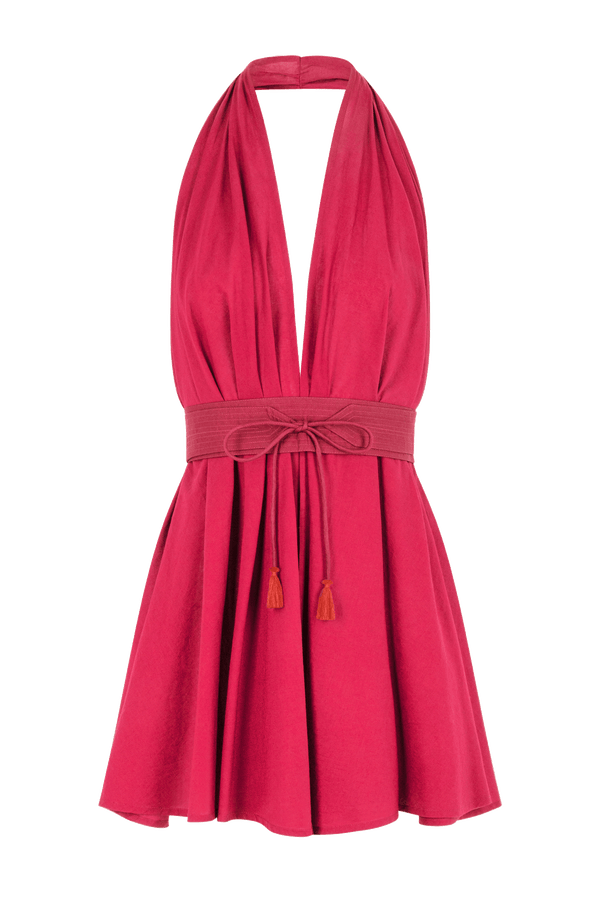 ROBE PARÉO MALIN COURT AVA - CAMELIA