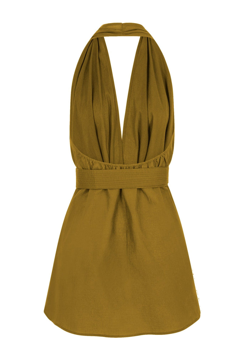ROBE PARÉO MALIN COURT AVA - DARK AMBER