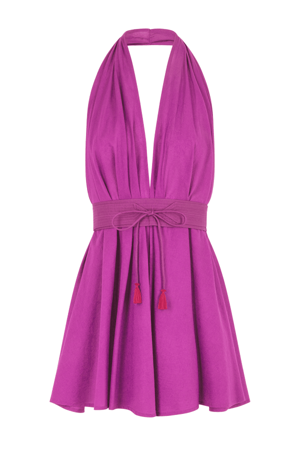 PAREO MALIN DRESS SHORT AVA - PURPLE