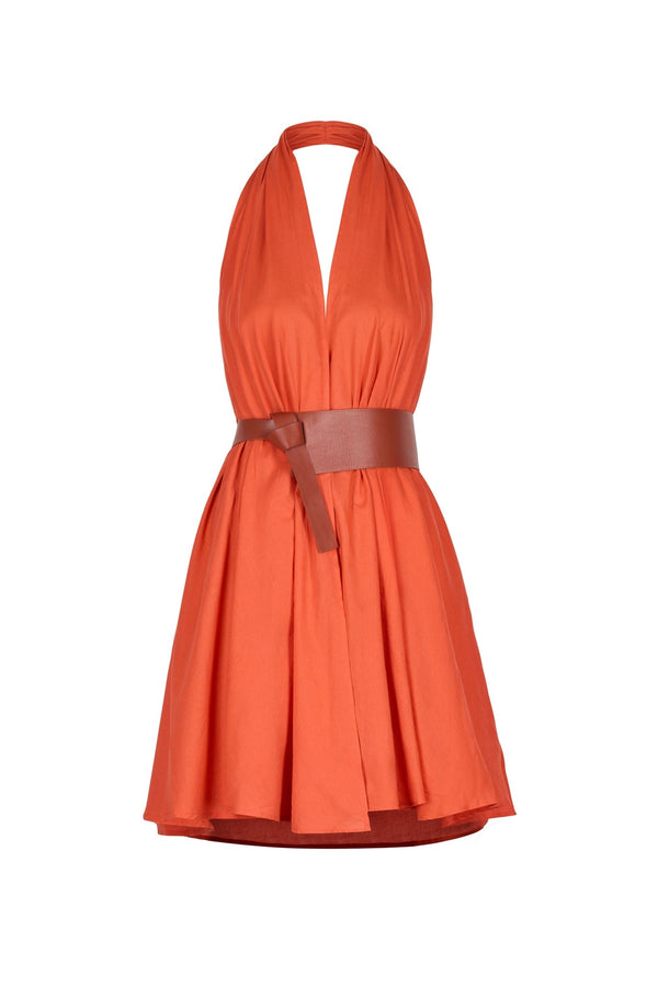 ROBE PARÉO MALIN COURT AVA - REDCLAY