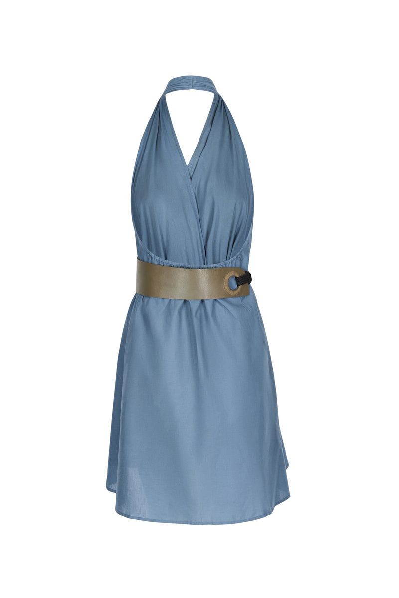 ROBE PARÉO MALIN COURT AVA - STORM BLUE