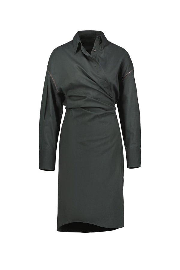 ROBE LILY LONG - ARDOISE
