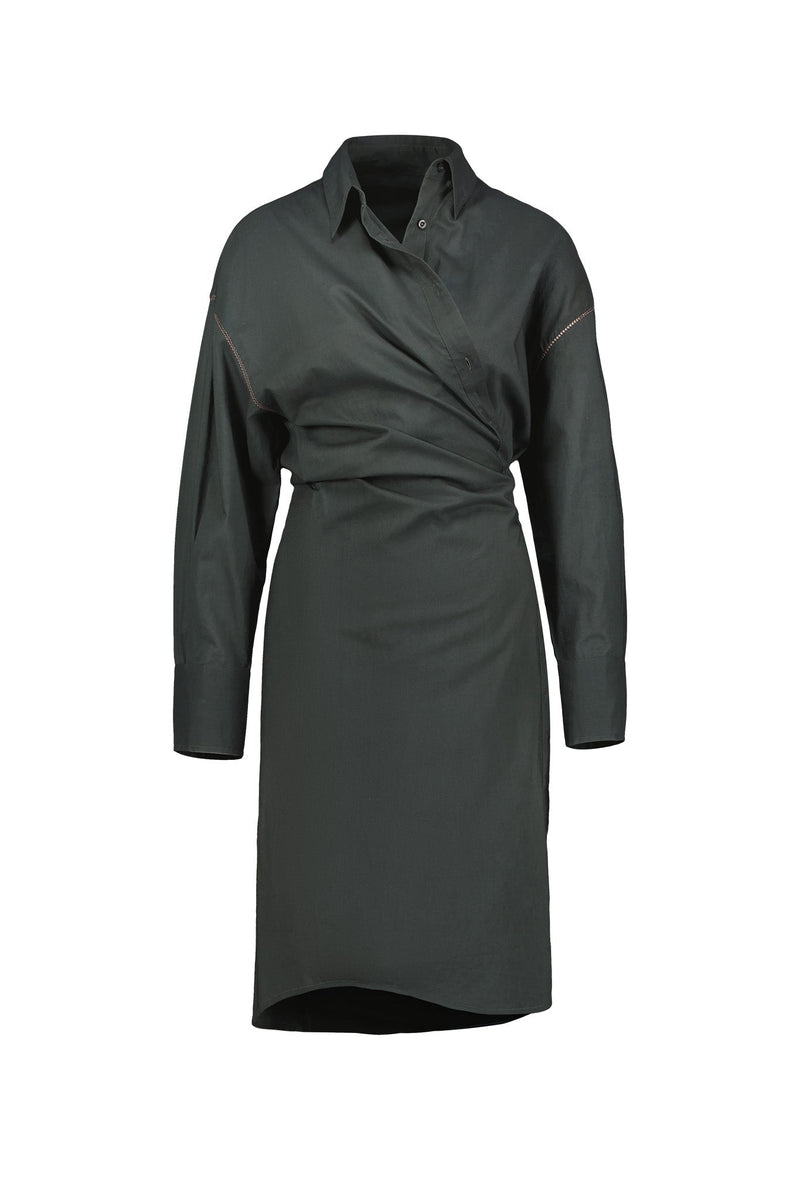 ROBE LILY LONG - ARDOISE