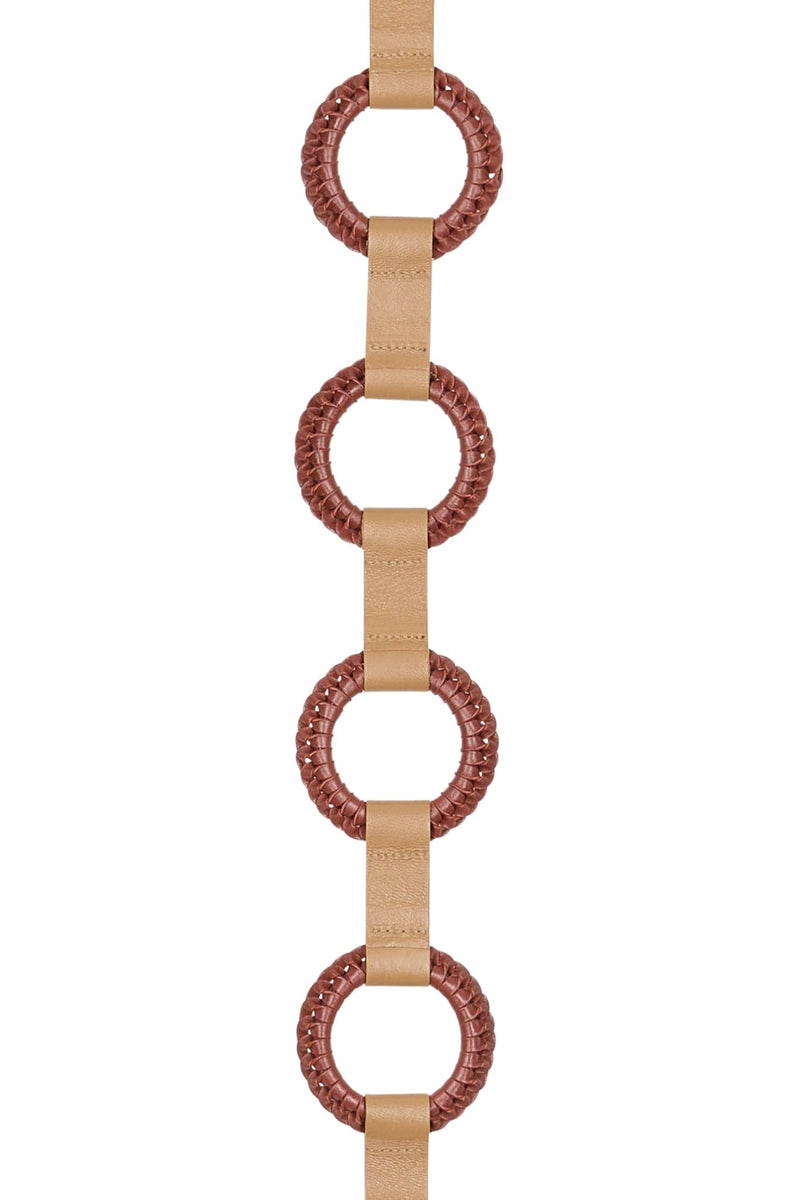 CEINTURE EN CUIR PAMELA - AUBURN