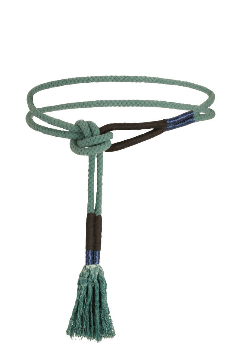 CEINTURE EN CORDE PATRIMONIO - ASPEN GREEN