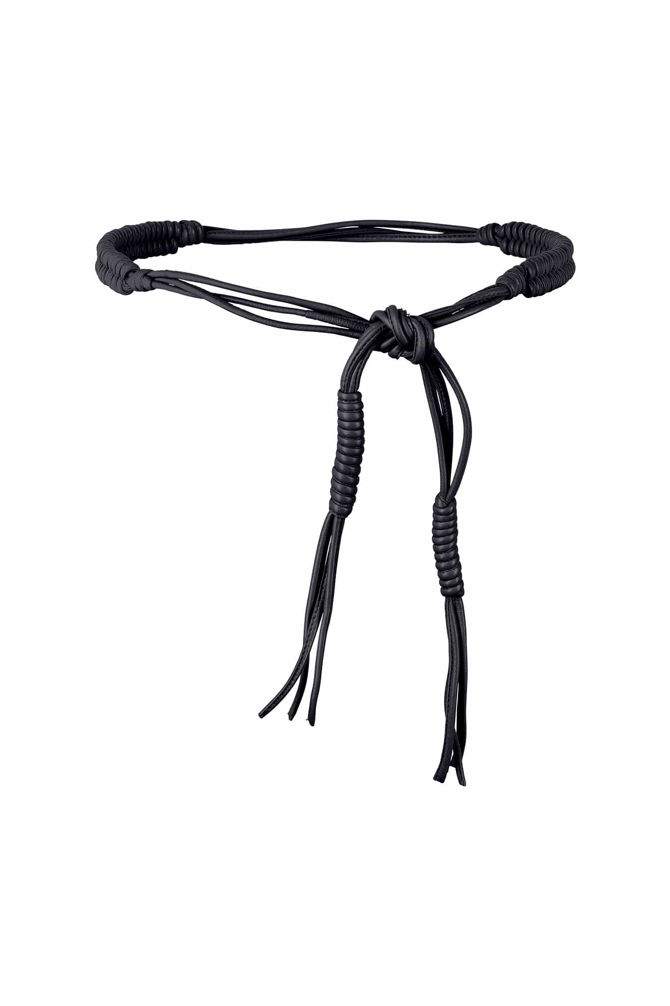 PAULIN LEATHER BELT - BLACK