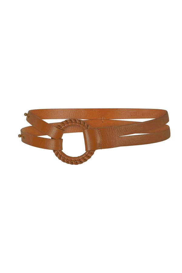 CEINTURE EN CUIR PHILIPINE - CAMEL