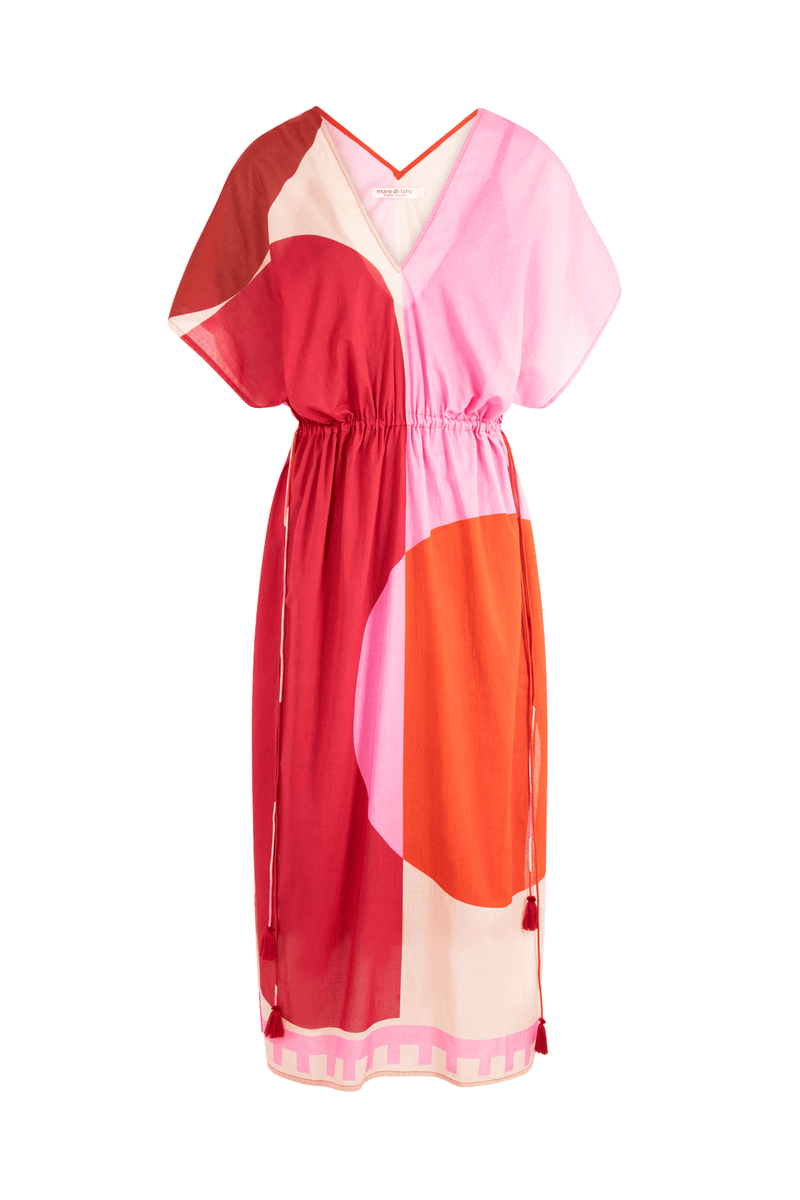 CAFETAN SARAH GRAPHICO PRINT - PINK