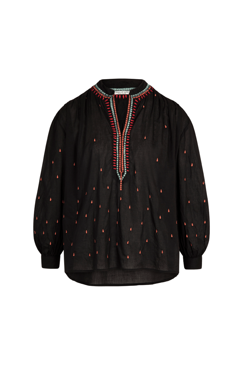 GILDA MATRIOCHKA BLOUSE - BLACK