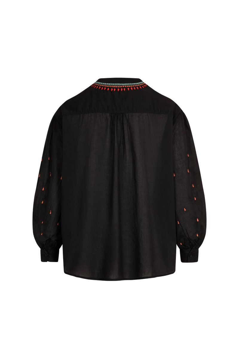 BLOUSE GILDA MATRIOCHKA - BLACK