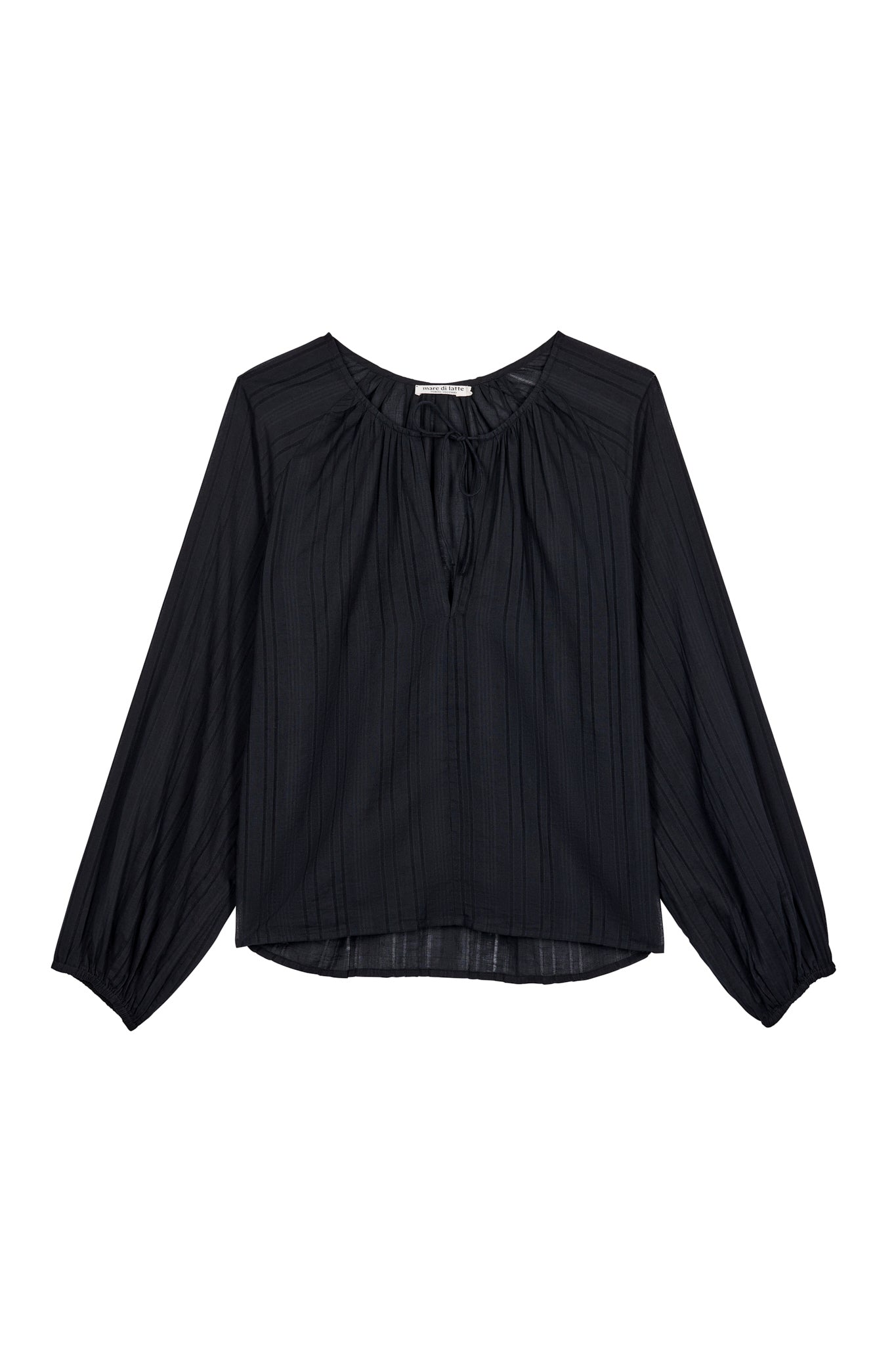 BLOUSE ROSIE AJOUREE - BLACK