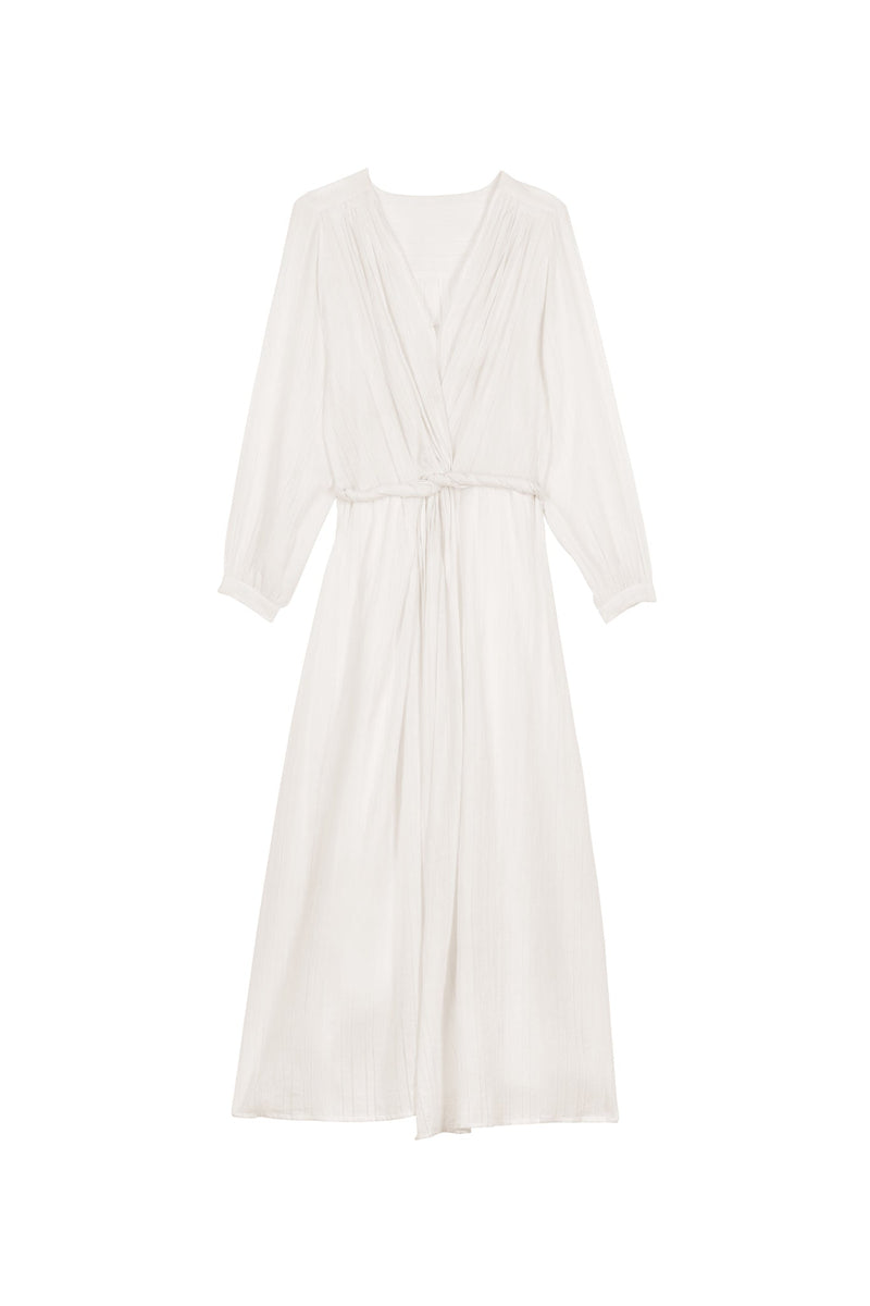 ROBE EMMANUELLE AJOUREE - WHITE