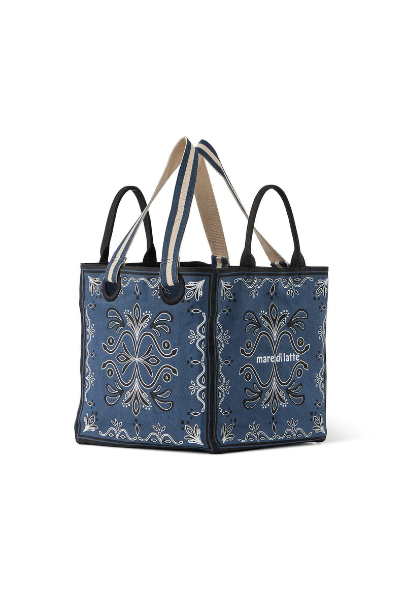 SAC CUBE IMPRIME BAROQUE - BLACK