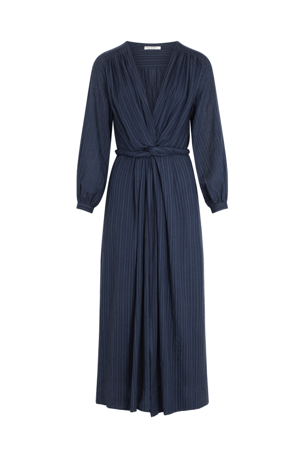 EMMANUELLE WOVEN DRESS - DELHI BLUE