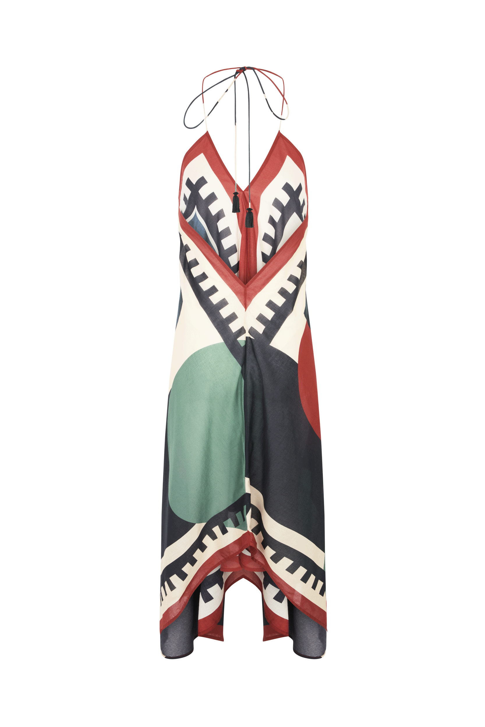 IVINA DRESS GRAPHICO PRINT - BLACK