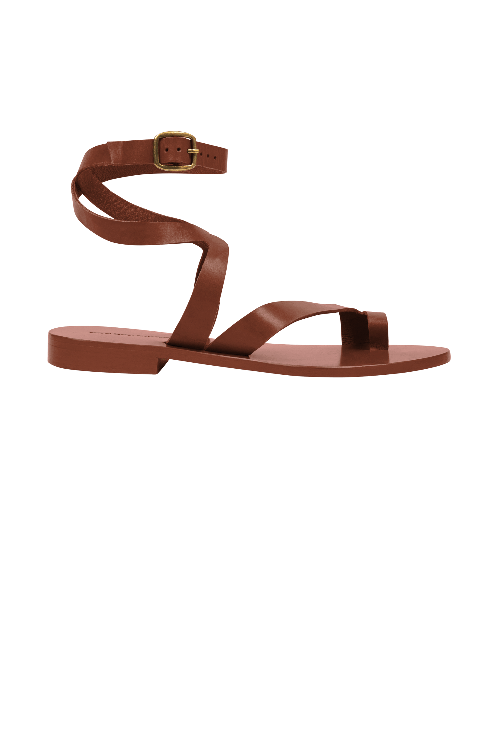 IRENE LEATHER SANDALS - TERRACOTTA