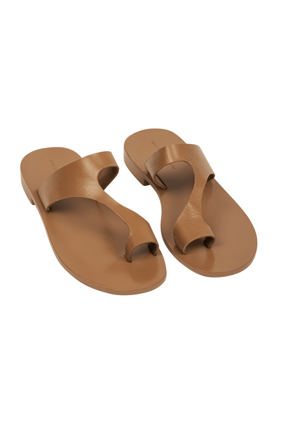 SANDALES EN CUIR ITAK - NUDE