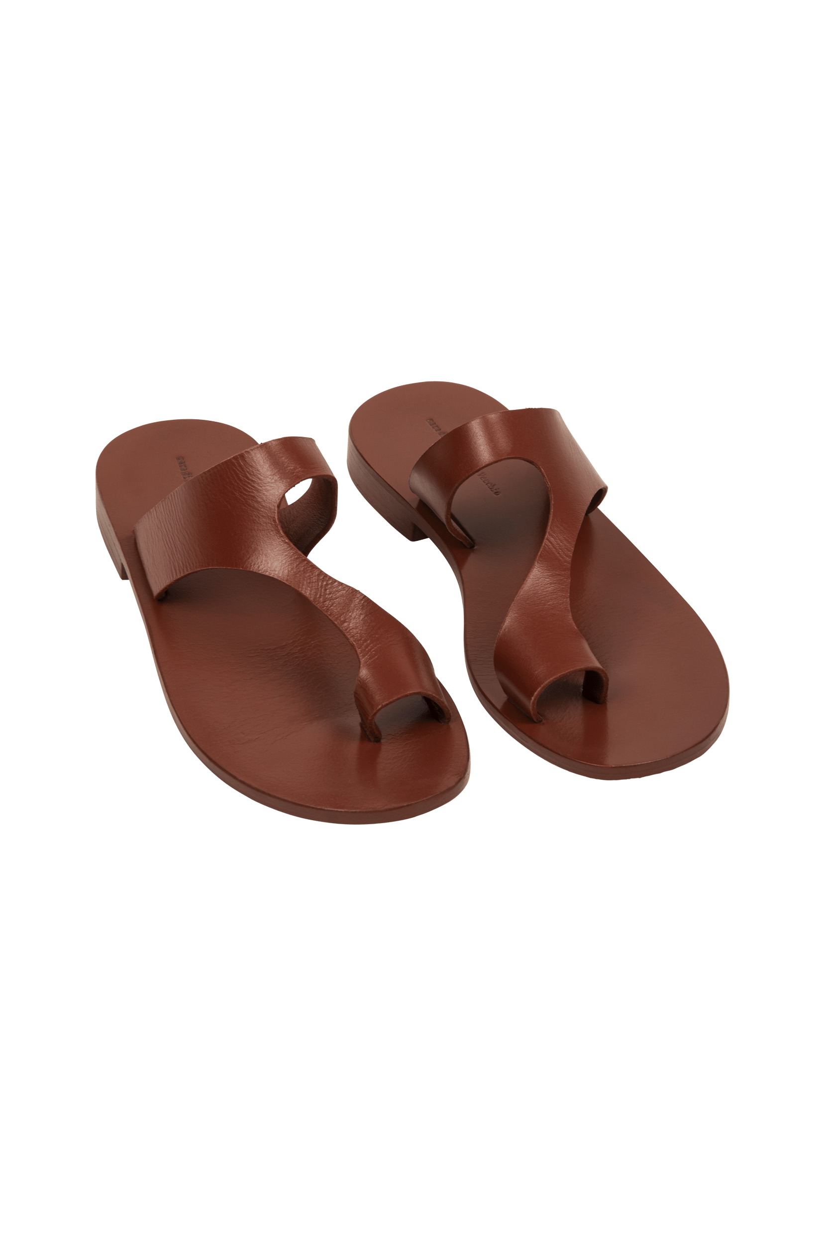 ITAK LEATHER SANDALS - TERRACOTTA