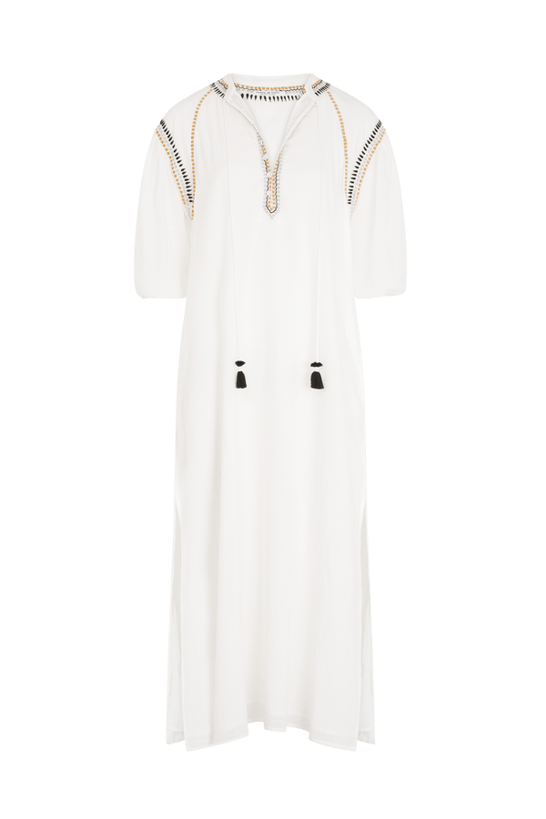 KRISTI MATRIOCHKA DRESS - WHITE