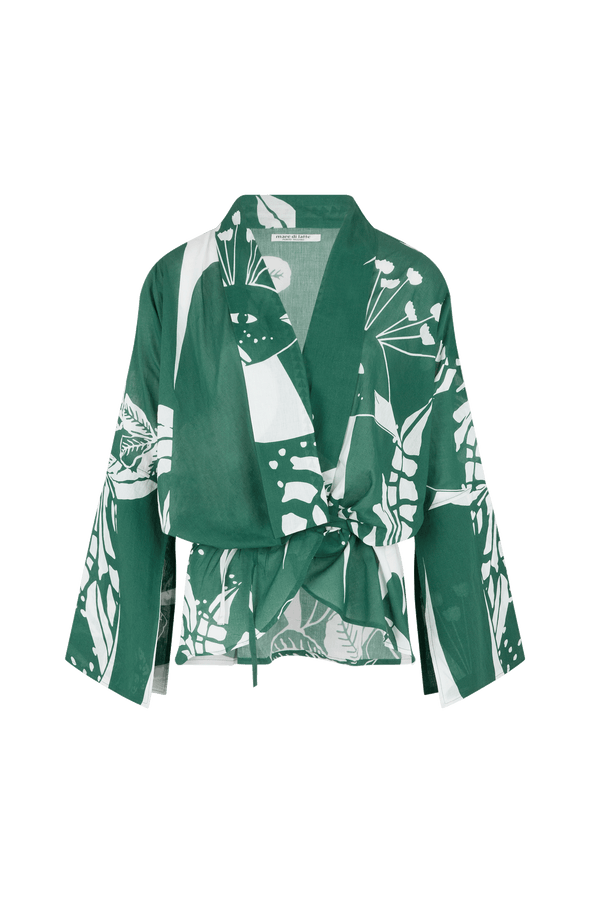 BLOUSE ANAE IMPRIME PALLADIO - ASPEN GREEN