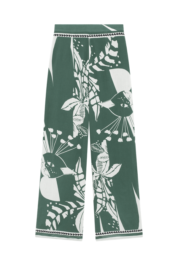 ERIKA PANT PALLADIO PRINT - ASPEN GREEN