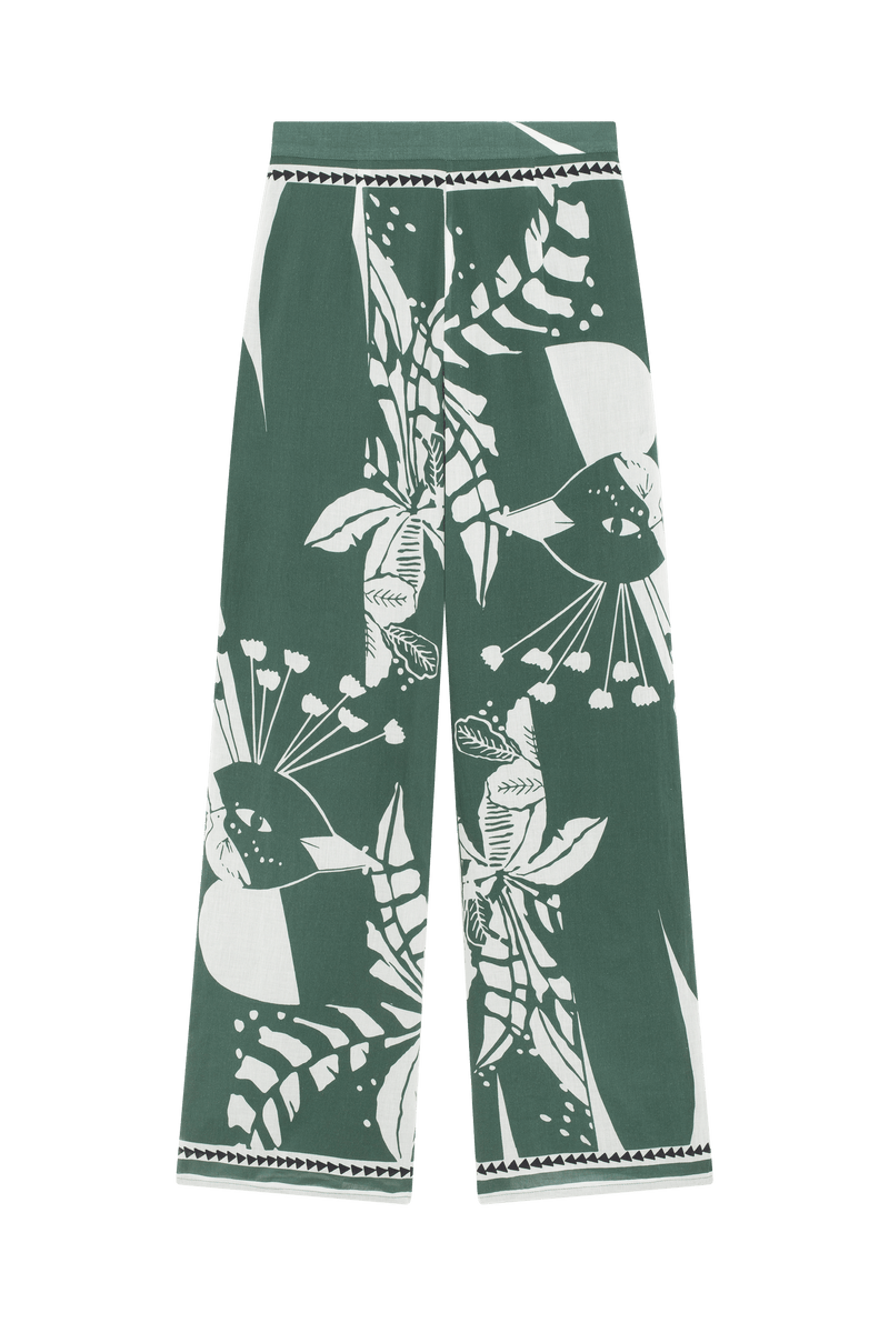 PANTALON ERIKA IMPRIME PALLADIO - ASPEN GREEN