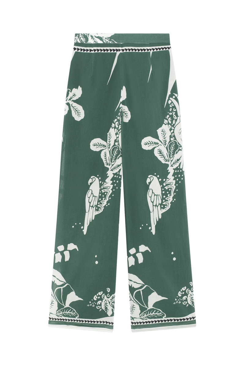 PANTALON ERIKA IMPRIME PALLADIO - ASPEN GREEN