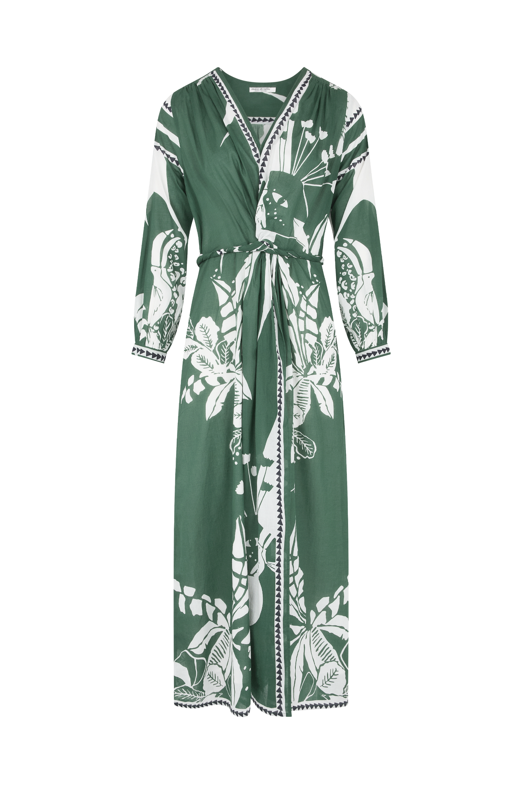 EMMANUELLE DRESS PALLADIO PRINT - ASPEN GREEN