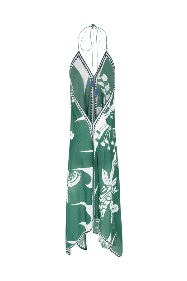 ROBE IVINA IMPRIME PALLADIO - ASPEN GREEN