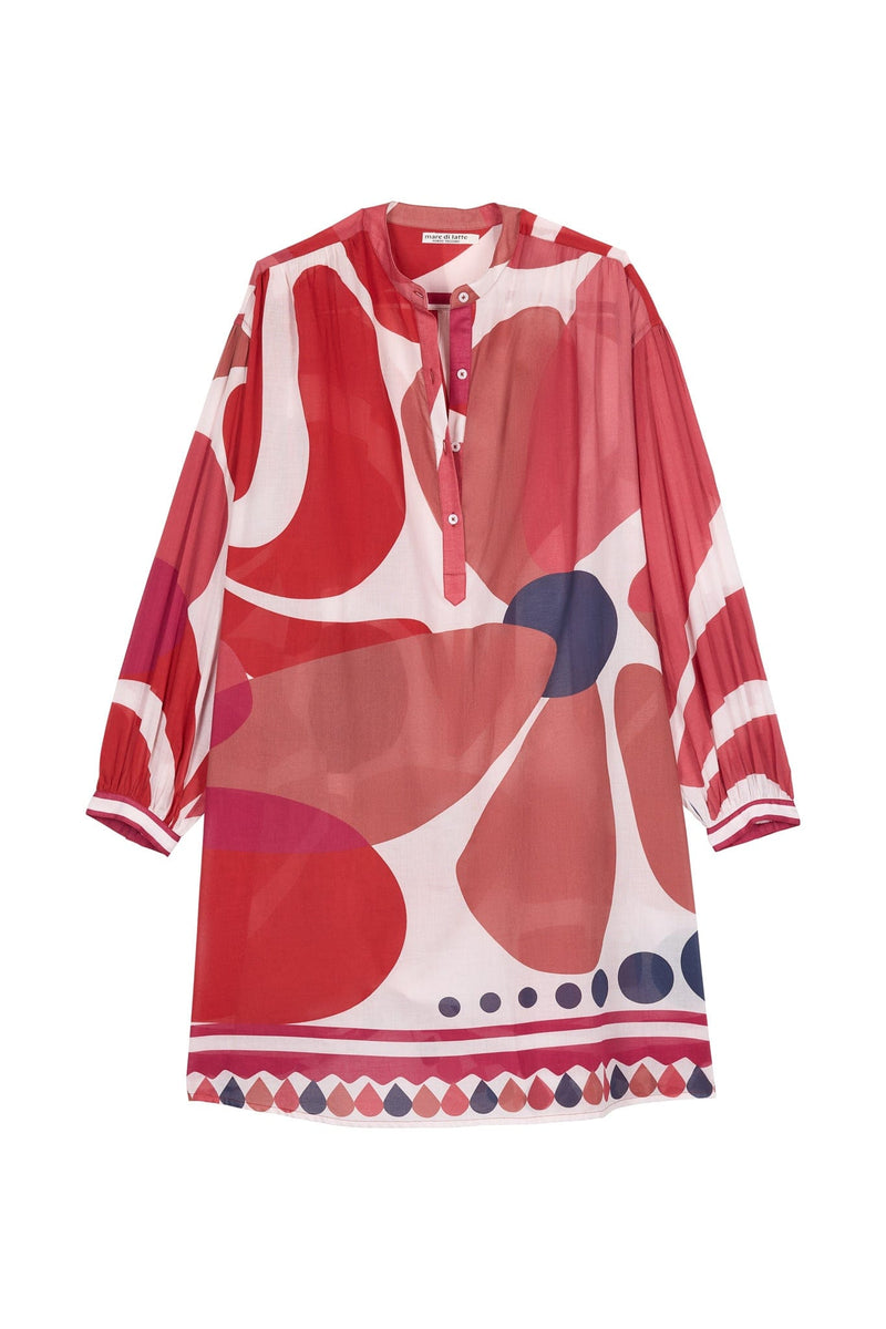 ROBE GERALDINE IMPRIME RIVIERA - VIOLET