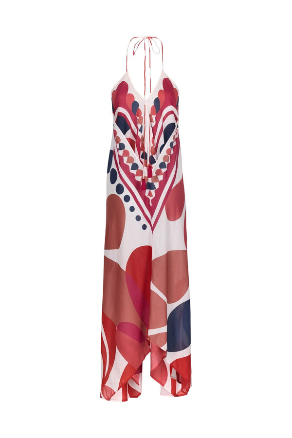 ROBE IVINA IMPRIME RIVIERA - RED
