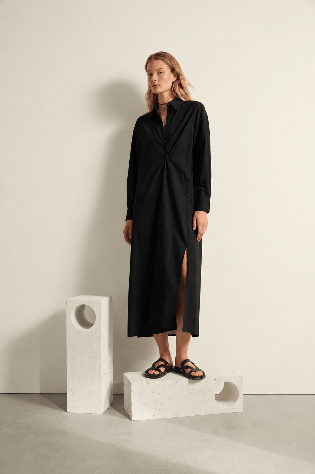 ATHENA  DRESS BASICO - BLACK