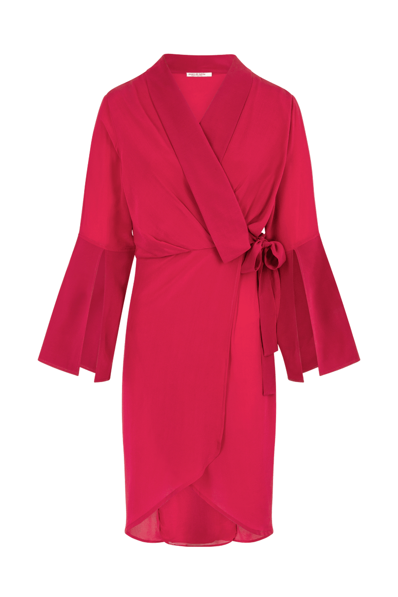 ANAE SILK DRESS - CAMELIA