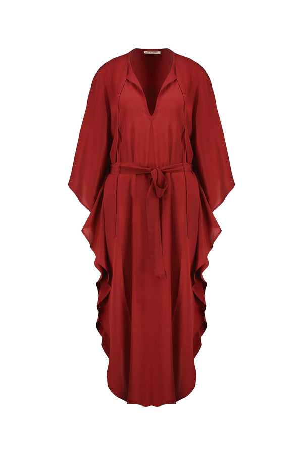 ROBE SABRINA SOIE - PAPRIKA