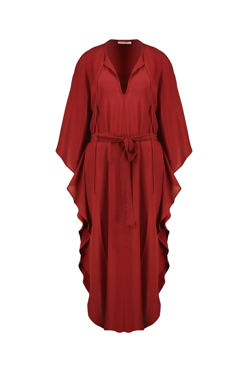ROBE SABRINA SOIE - PAPRIKA