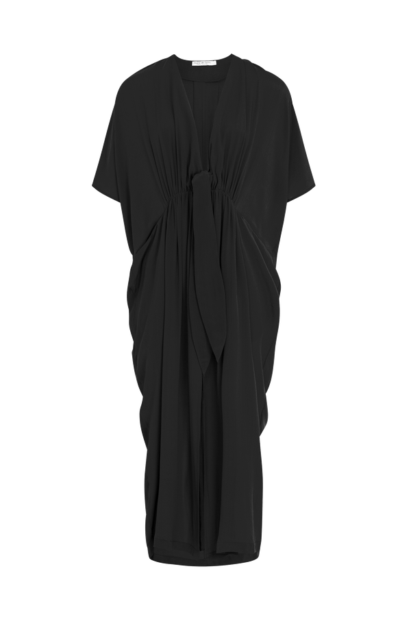 STELLA 2 SILK DRESS - BLACK