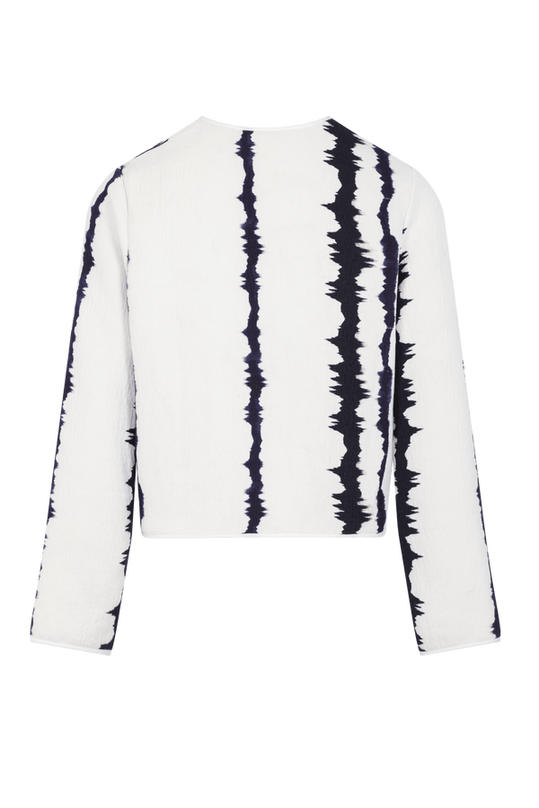 CHARLOTTE TIE AND DYE JACKET - WHITE