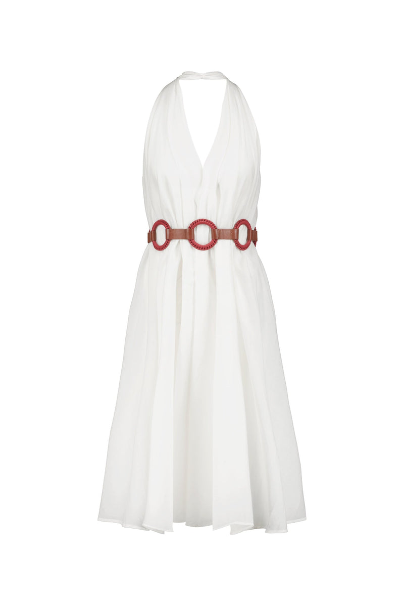 ROBE PARÉO MALIN MI-LONG ALINE - WHITE