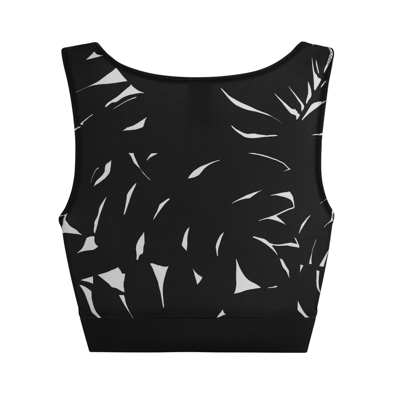 BRASSIÈRE DE SPORT IMPRIMÉE ELISE - NOIR