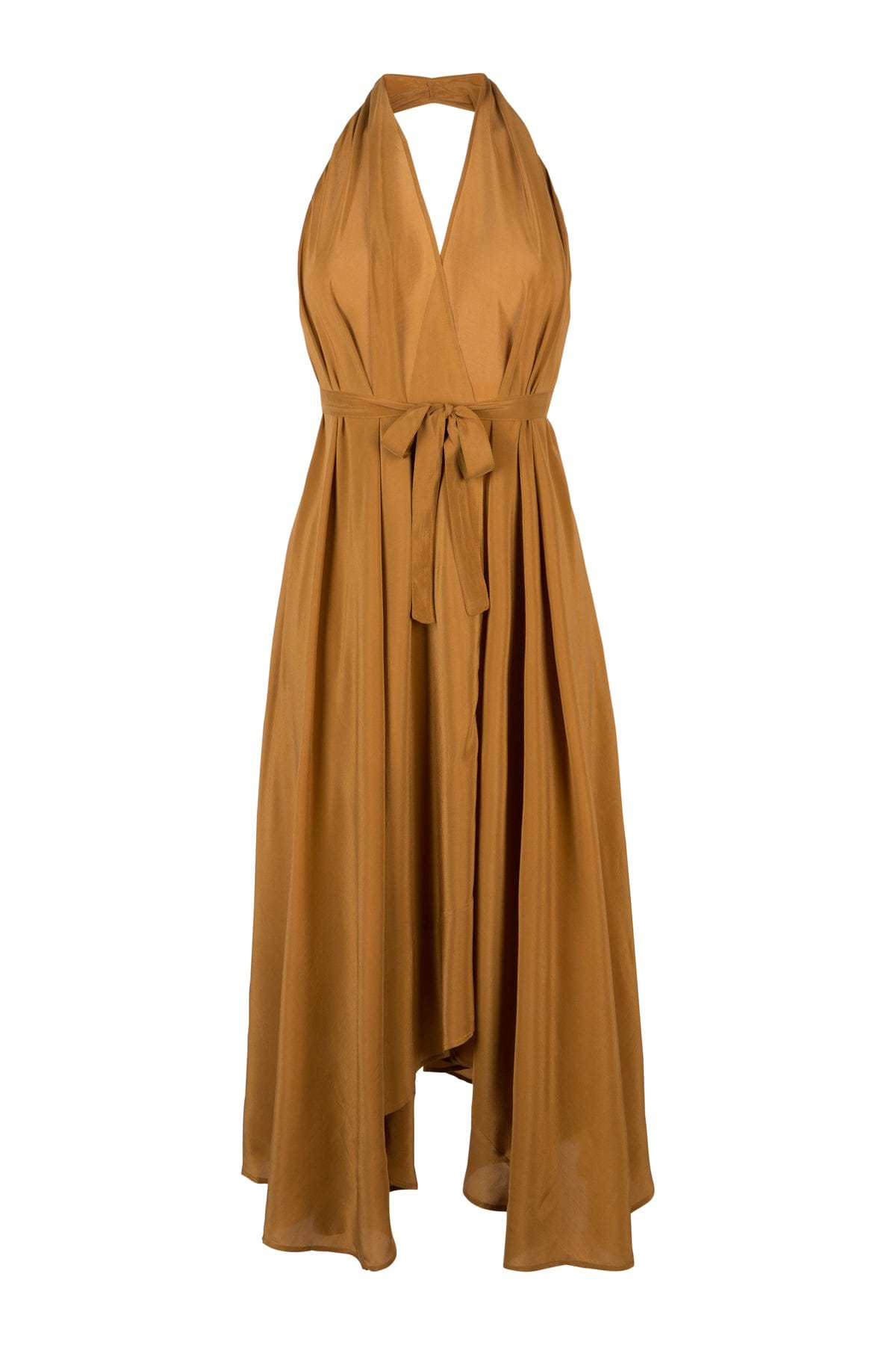 TAMARA SILK DRESS - CUMIN